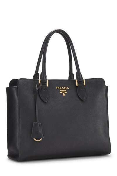 Black Saffiano Convertible Handbag Medium, , large