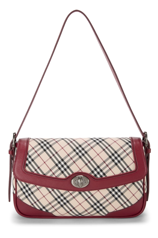 Red House Check Jacquard Turnlock Shoulder Bag, , large image number 0
