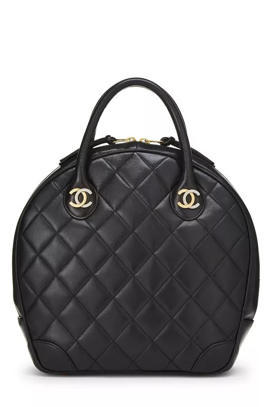 Black Quilted Lambskin Paris Limited Bowler Small, , large image number 0