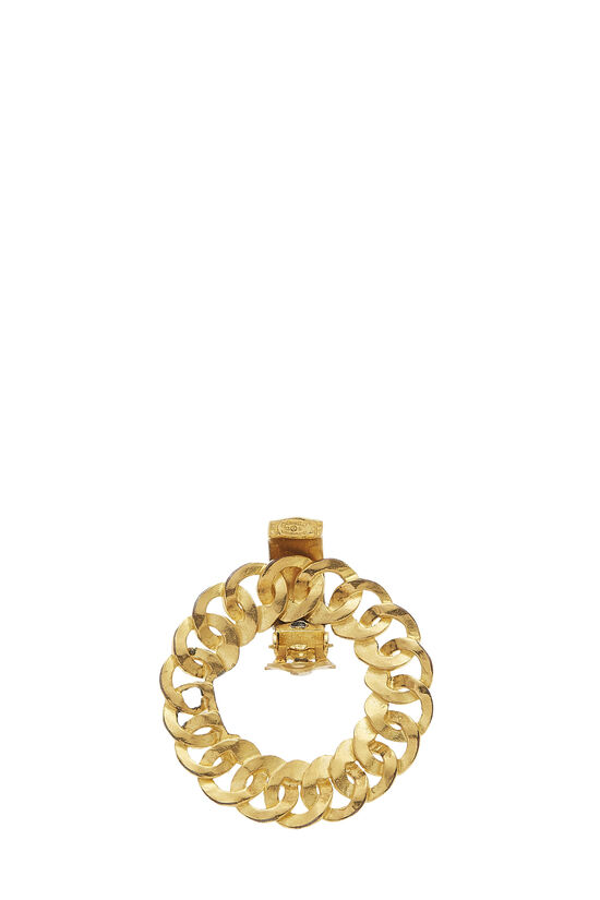 Gold Chain Hoop Earrings, , large image number 2
