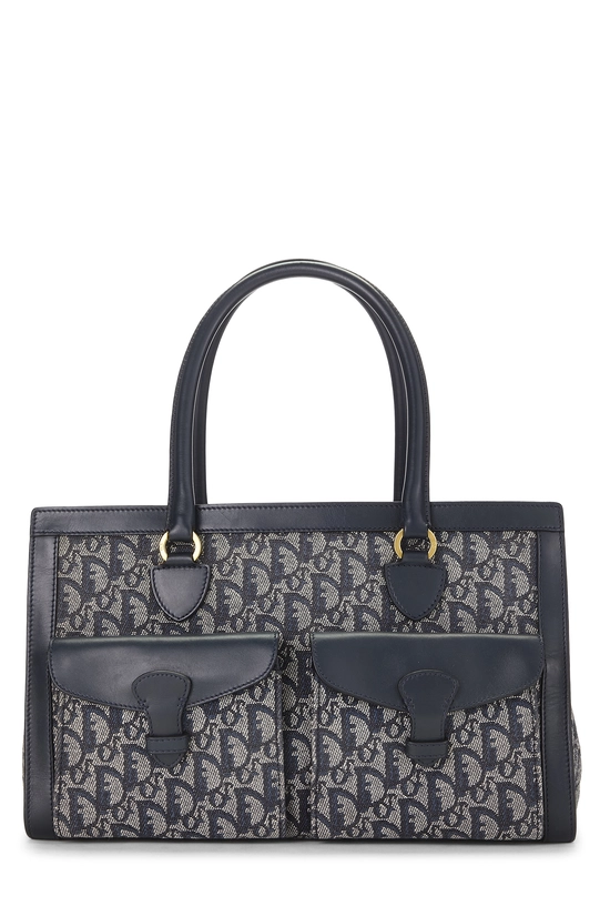 Navy Trotter Canvas Tote, , large image number 0