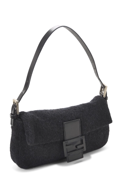 Fendi Grey Knit Baguette Bag — photo 2
