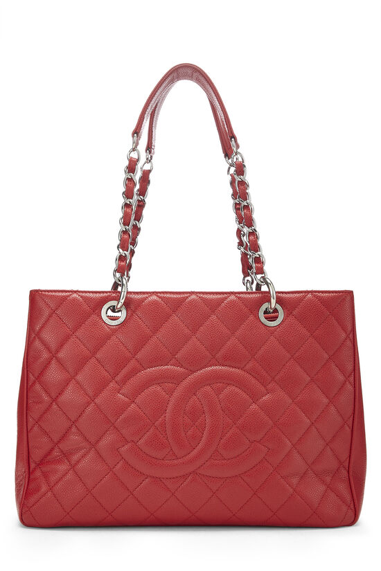 Chanel Red Caviar GST Grand Shopping Tote Bag #17 series, Luxury
