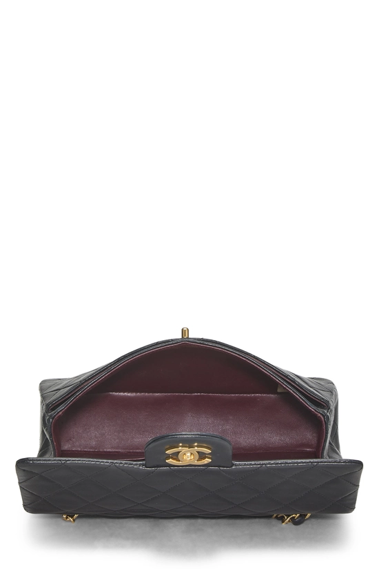 Black Quilted Lambskin Classic Double Flap Small, , large image number 5