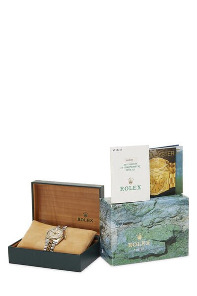 Stainless Steel & 18K Yellow Gold Pyramid Datejust 16233 36mm, , large