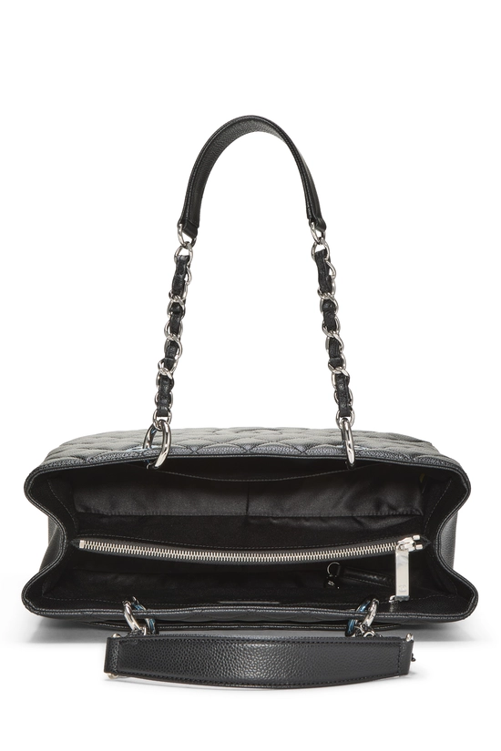 Black Quilted Caviar Grand Shopping Tote (GST), , large image number 5