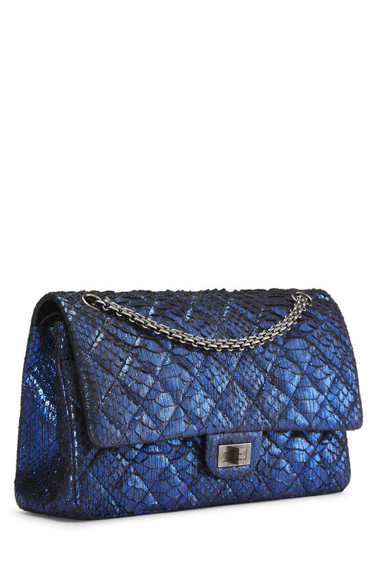 Blue Python Crossbody | Exotic Handbags | Sherrill & Bros.