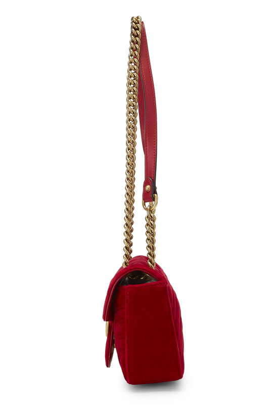 Red Velvet GG Marmont Shoulder Bag Mini, , large image number 2