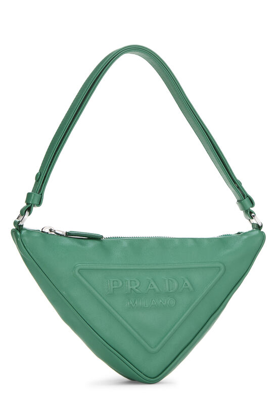 Green Calfskin Grace Lux Triangle Shoulder Bag, , large image number 1