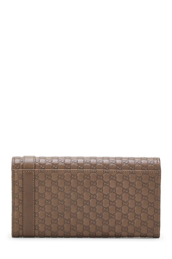 Brown Microguccissima Nice Continetnal Wallet, , large image number 2