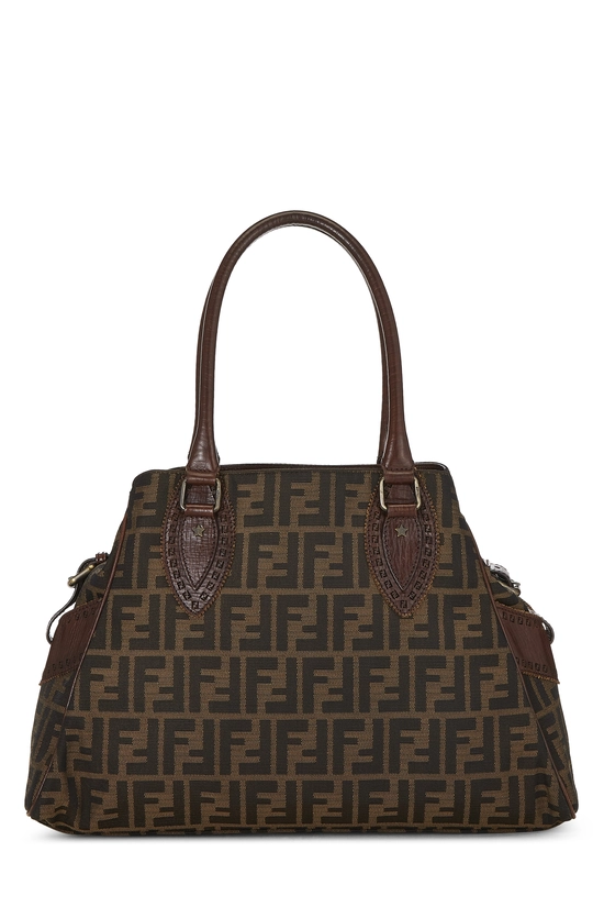 Brown Zucca Canvas Bag Du Jour, , large image number 3