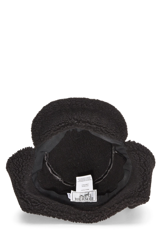 Navy Agneau Trapper Hat, , large image number 3