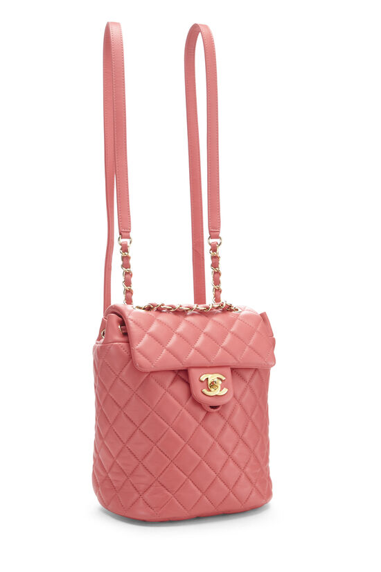 Pink Quilted Lambskin Urban Spirit Backpack Mini, , large image number 2