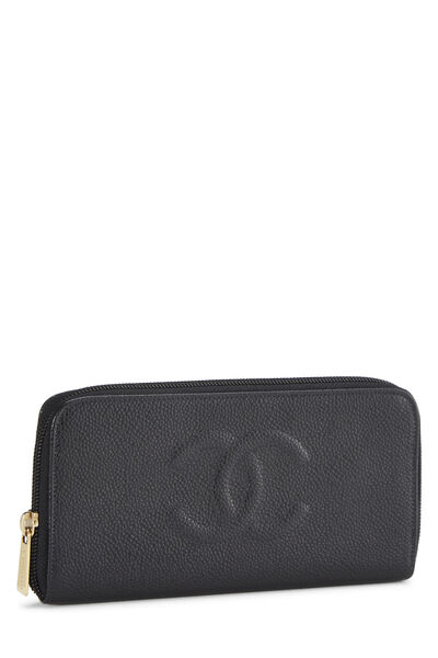 Black Caviar 'CC' Zip Around Wallet, , large