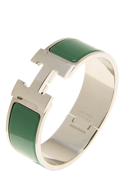 Green Enamel Clic-Clac H Wide