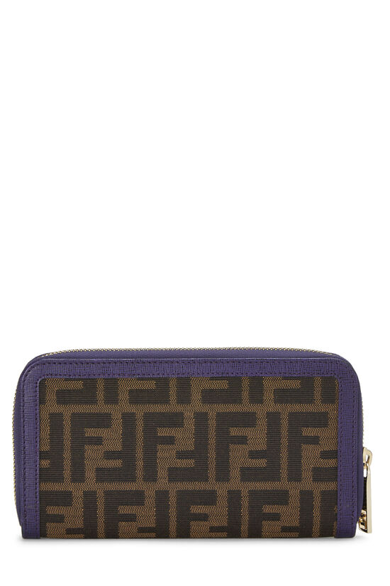 Purple Zucca Canvas Zip Around Wallet, , large image number 3