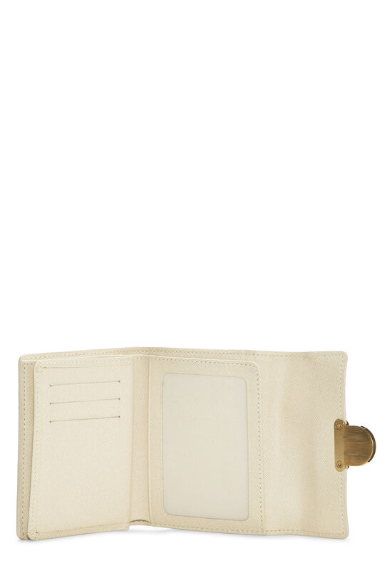 LOUIS VUITTON Louis Vuitton Azur Portefeuille Koala Trifold Wallet N60013  White