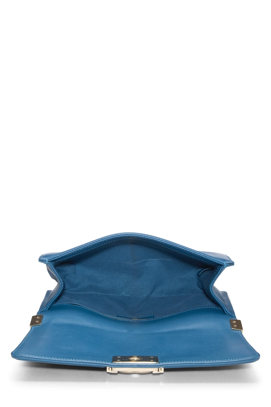 Blue Quilted Lambskin Boy Medium, , large image number 5