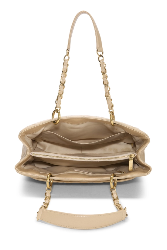Beige Quilted Caviar Grand Shopping Tote (GST), , large image number 5