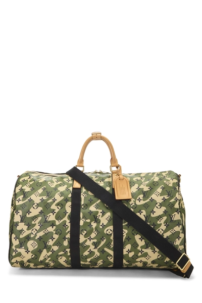 Louis Vuitton Takashi Murakami x Louis Vuitton Monogramouflage Keepall Bandouliere 55