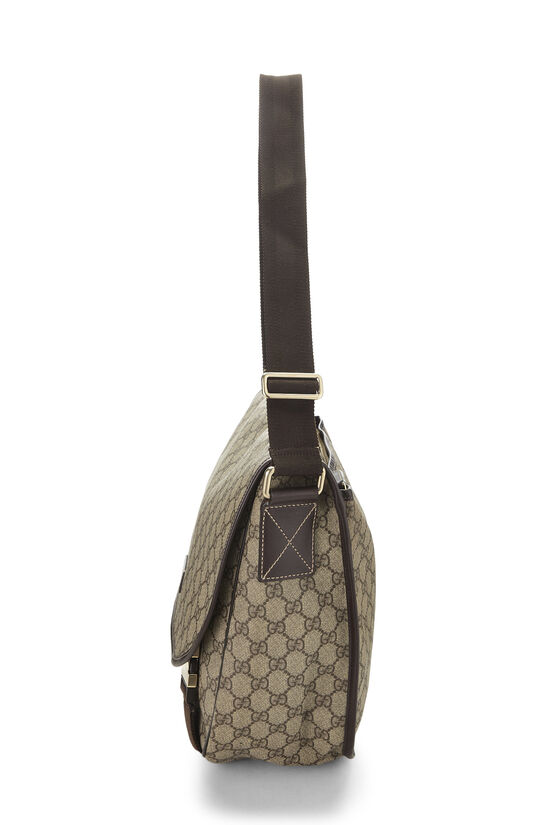 Gucci Original GG Supreme Canvas Flap Messenger Large 