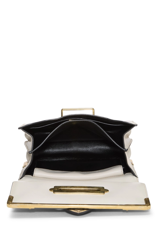 White & Black Leather Cahier Crossbody, , large image number 5