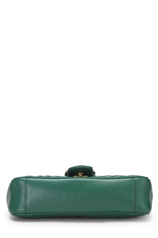 Green Leather Marmont Matelassé Shoulder Bag, , large image number 5