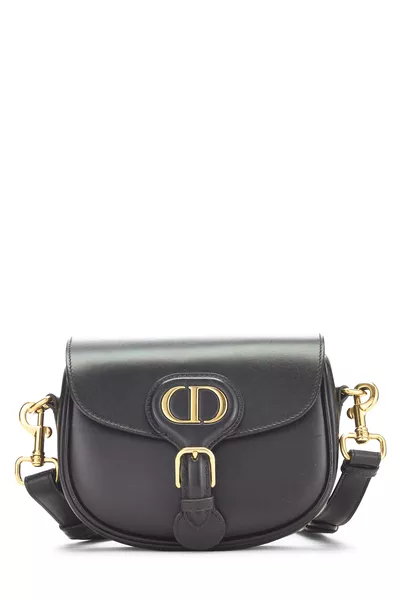 Black Calfskin Bobby Flap Small