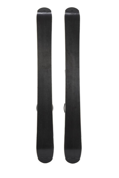 Black & White Carbon Fiber Skis & Poles, , large