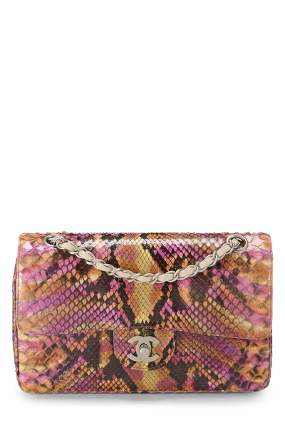 Multicolor Python Classic Double Flap Small