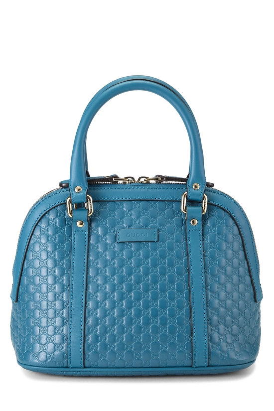 Blue Microguccissima Nice Dome Bag Small, , large image number 0