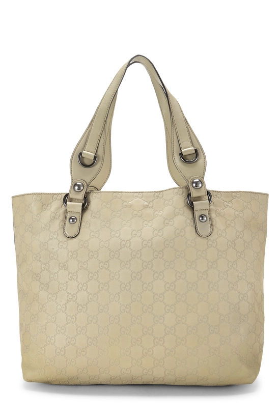 Cream Guccissima Icon Bit Tote, , large image number 3