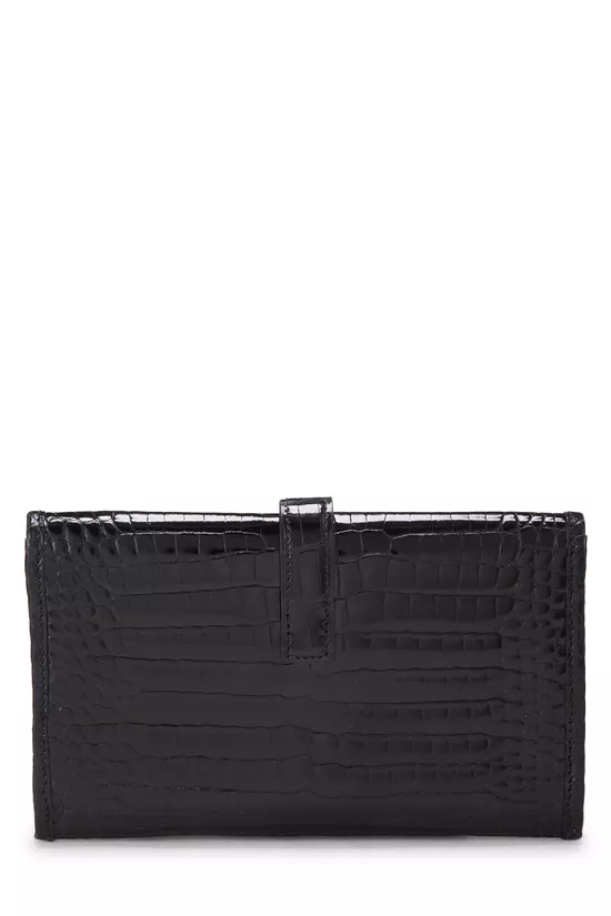 Black Crocodile Porosus Lisse Jige Mini, , large image number 2