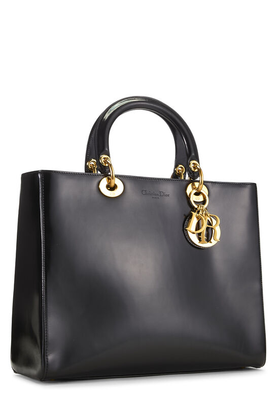 Black Patent Leather Lady Dior Medium, , large image number 1