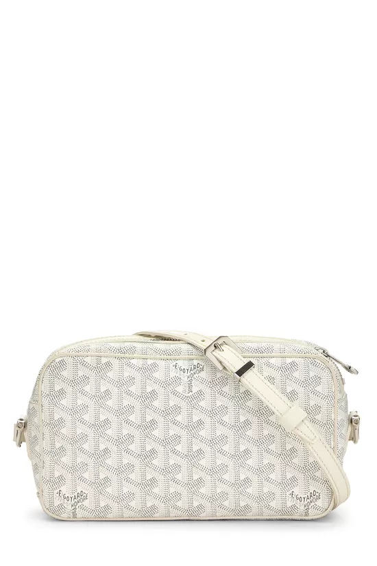 White Goyardine Sac Cap Vert, , large image number 3