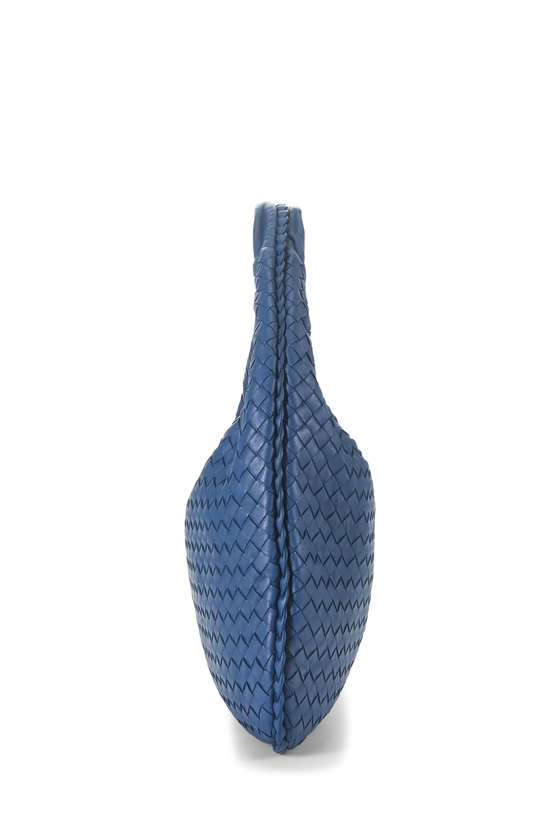 Blue Intrecciato Veneta Hobo Medium, , large image number 2