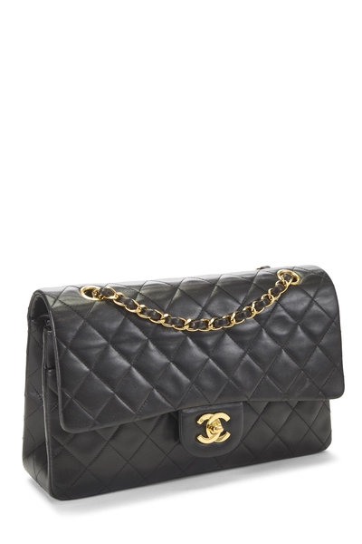Chanel Black Quilted Lambskin Classic Double Flap Medium — photo 2