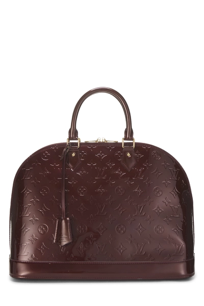 Louis Vuitton Rouge Fauviste Vernis Alma GM NM