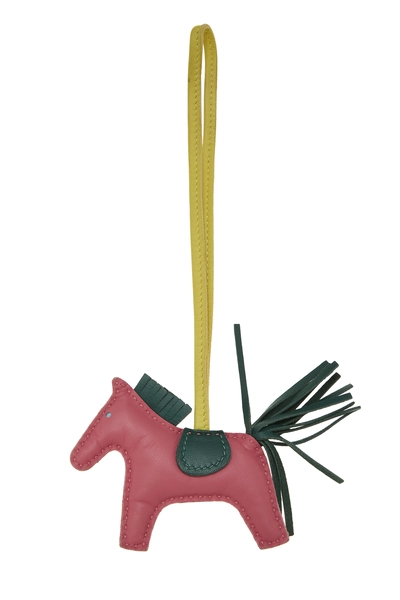 Rose Azalee Milo Leather Rodeo Bag Charm PM