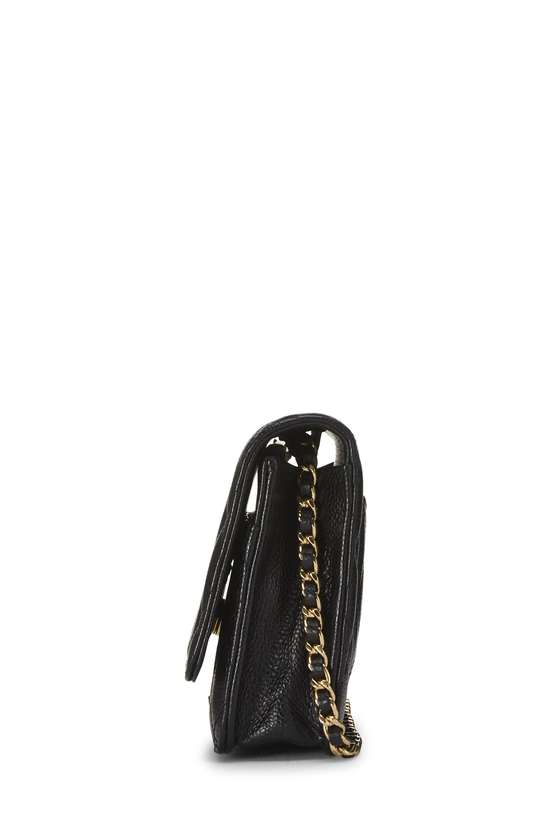 Black Caviar Classic Quilted Wallet On Chain (WOC), , large image number 2