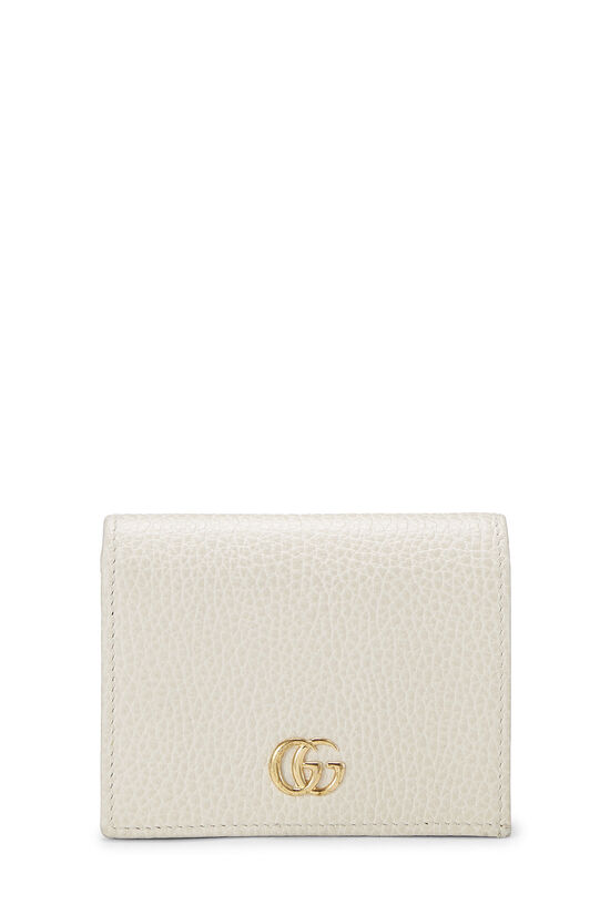 White Leather GG Card Case, , large image number 0