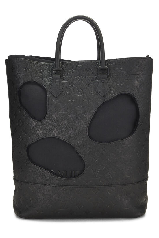 COMME DES GARÇONS x Louis Vuitton Black Monogram Empreinte Bag with Holes, , large image number 0