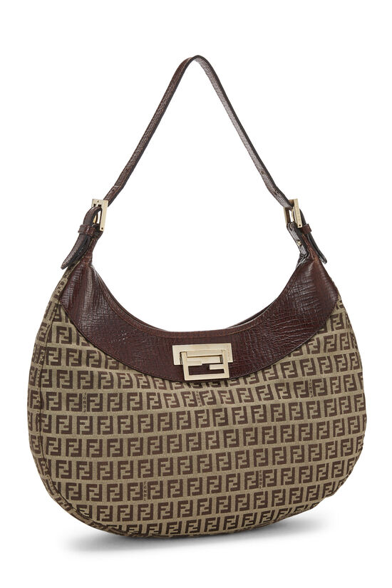 Brown Zucchino Canvas Hobo Bag, , large image number 1