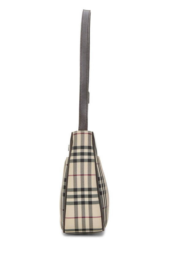 Brown Nylon House Check Shoulder Bag Small, , large image number 2