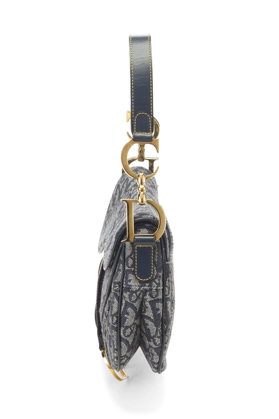 Navy Trotter Canvas Double Saddle Bag, , large image number 2