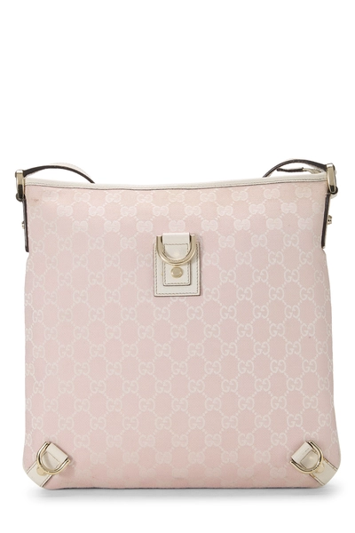 Gucci Pink GG Canvas D-Ring Abbey Messenger