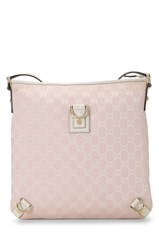 Pink GG Canvas D-Ring Abbey Messenger, , large image number 0