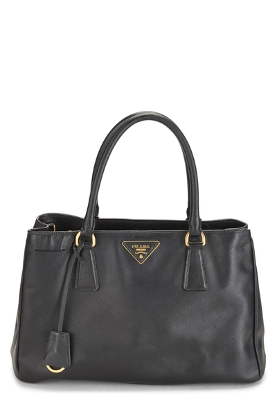 Prada Black Saffiano Executive Tote Medium