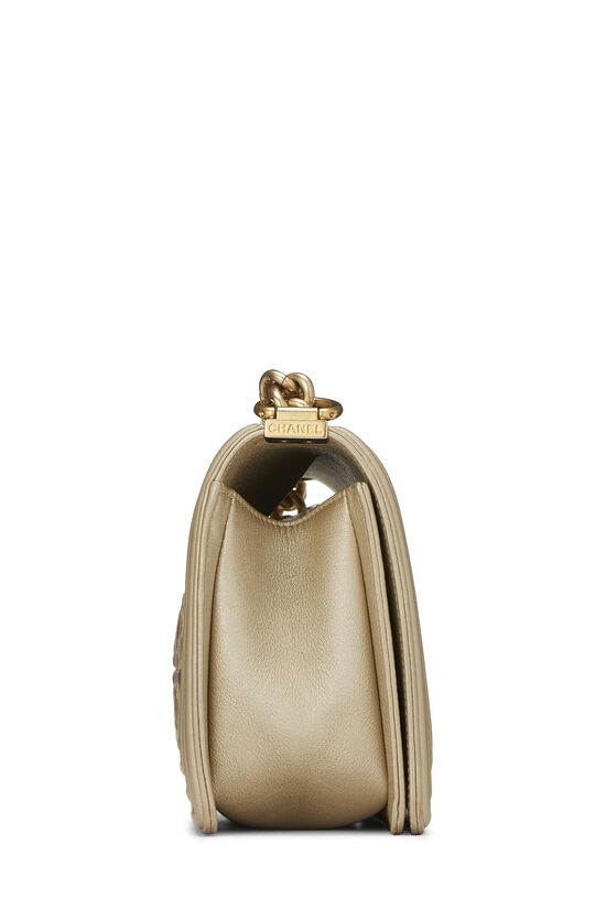 Paris-Dubai Gold Interlocking 'CC' Boy Bag Medium , , large image number 4