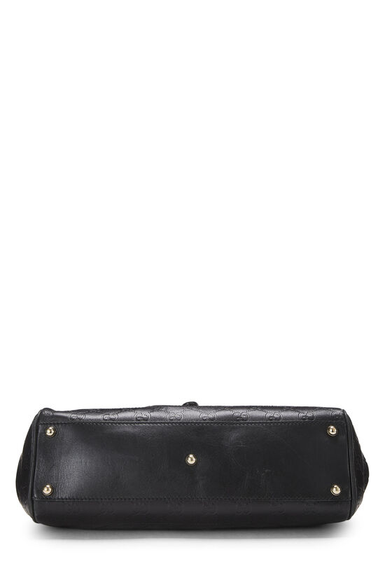 Black Guccissima Leather Bardot Bag, , large image number 4